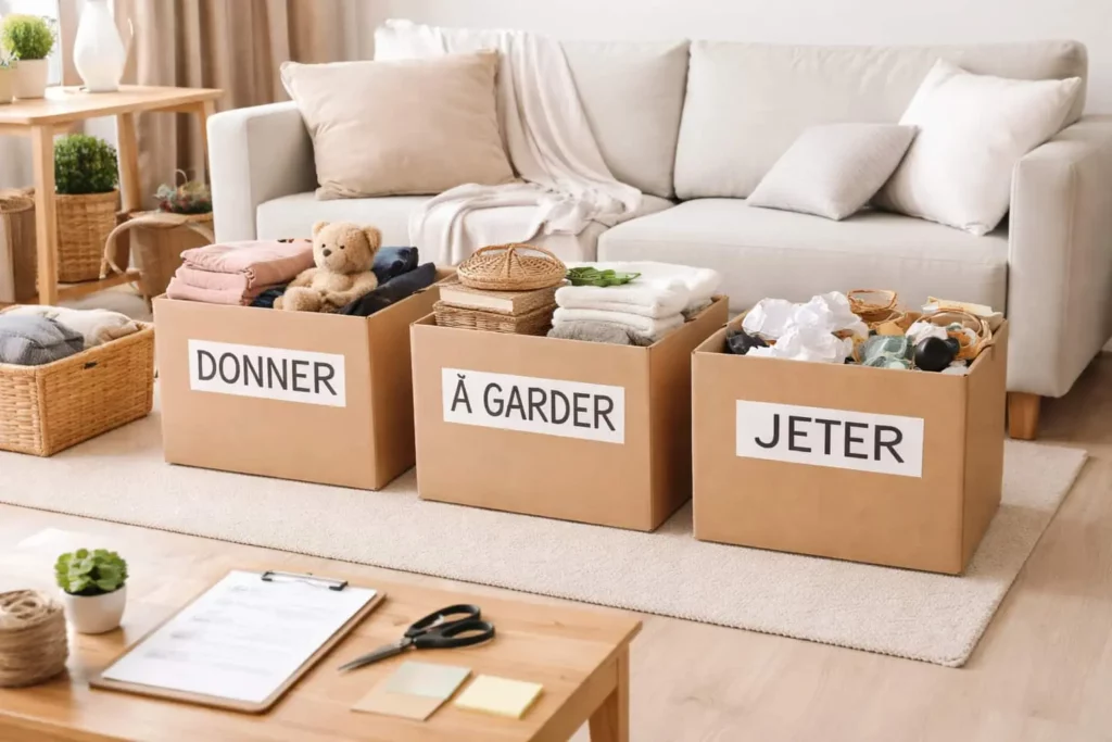 Coach en rangement à domicile à Marseille : tri et organisation intérieure